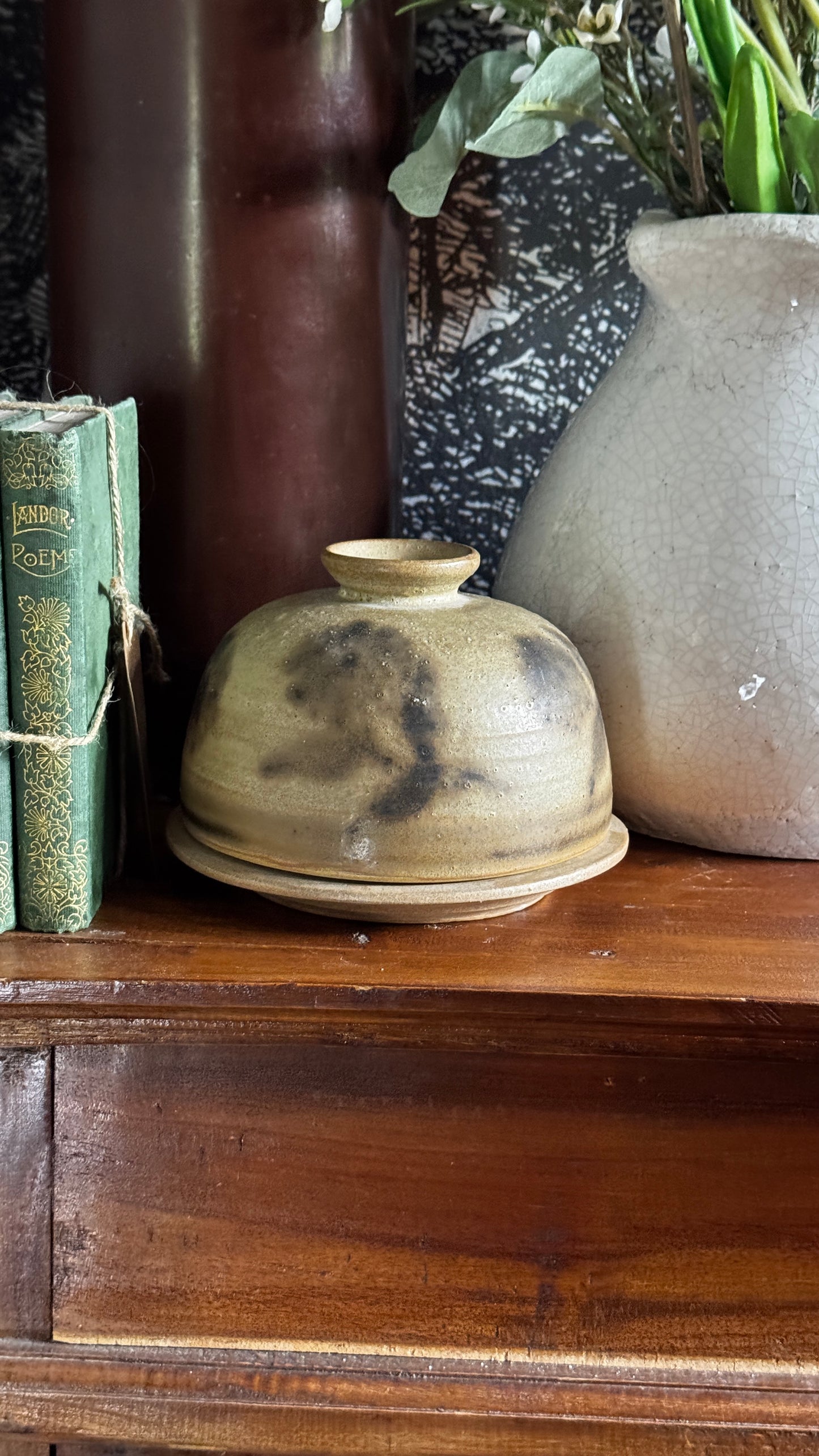 Vintage butter or cheese dome