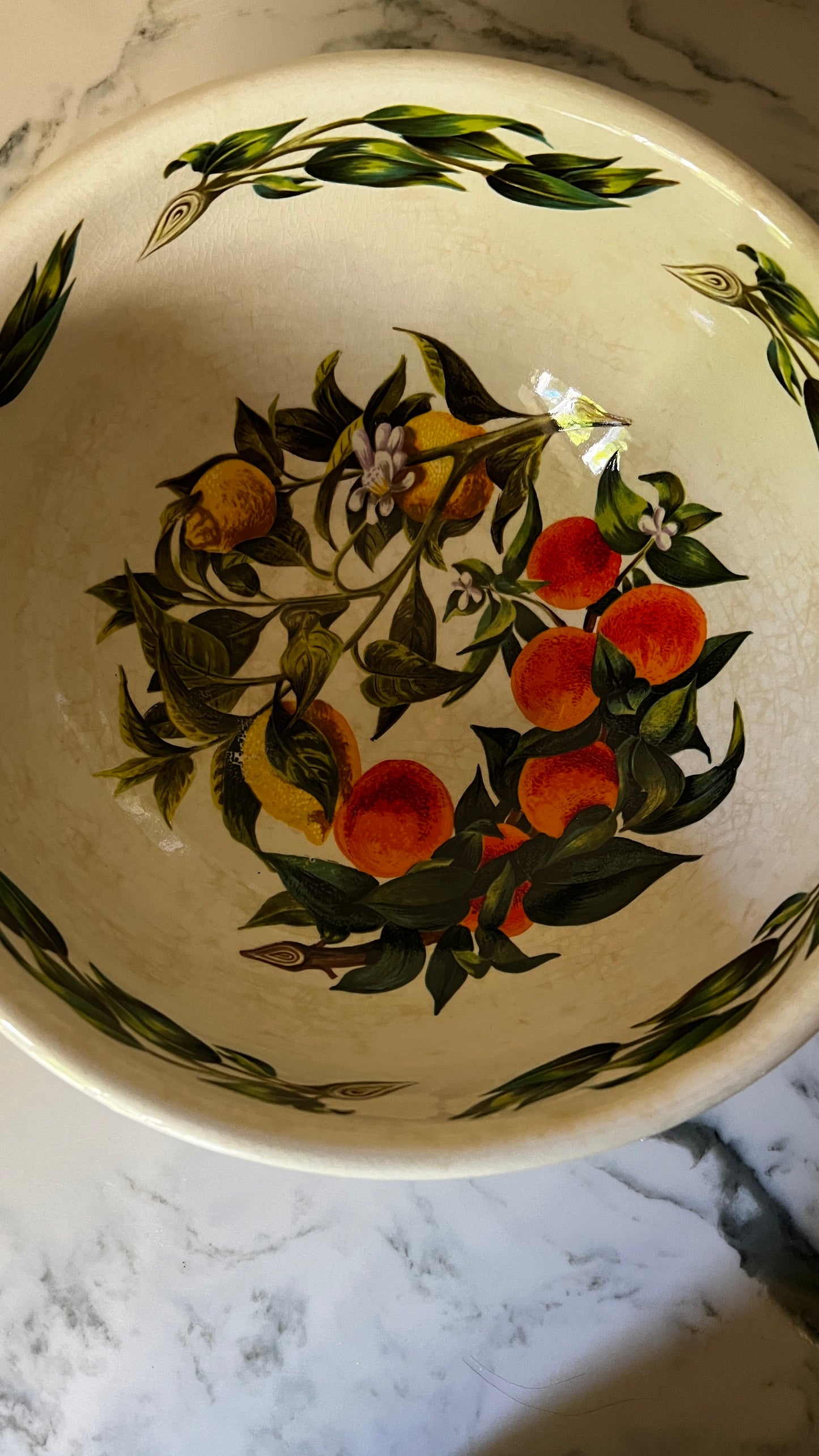 Portmeirion oranges and lemons ceramic bowl