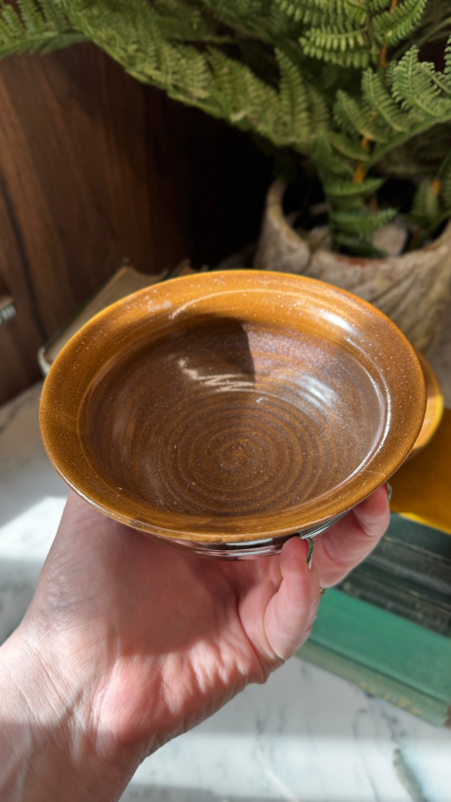 Studio pottery serving bowl