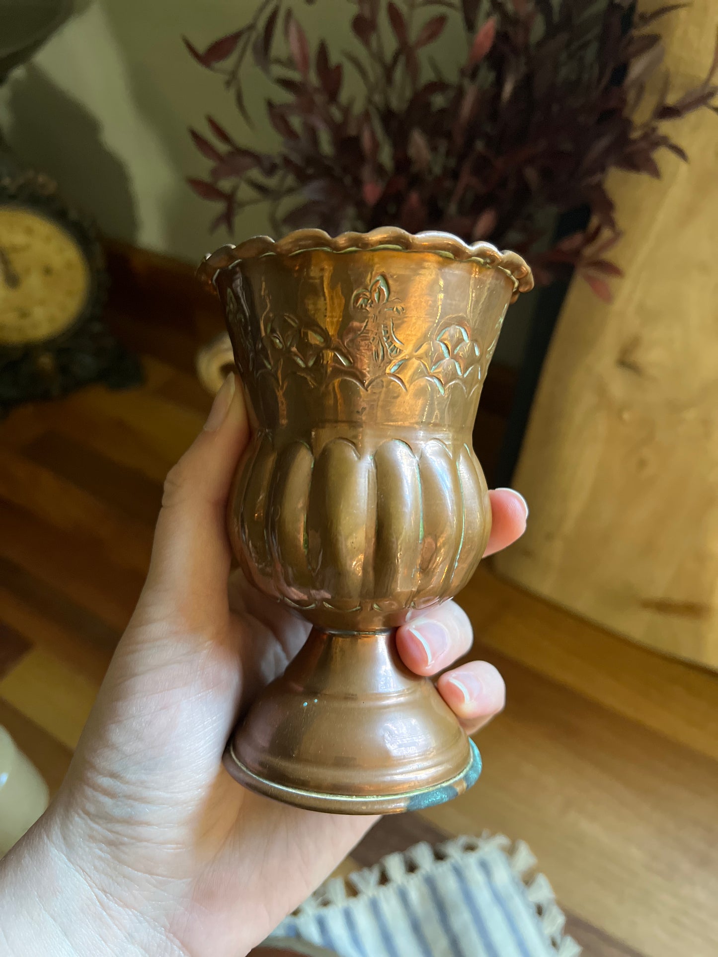 Copper urn