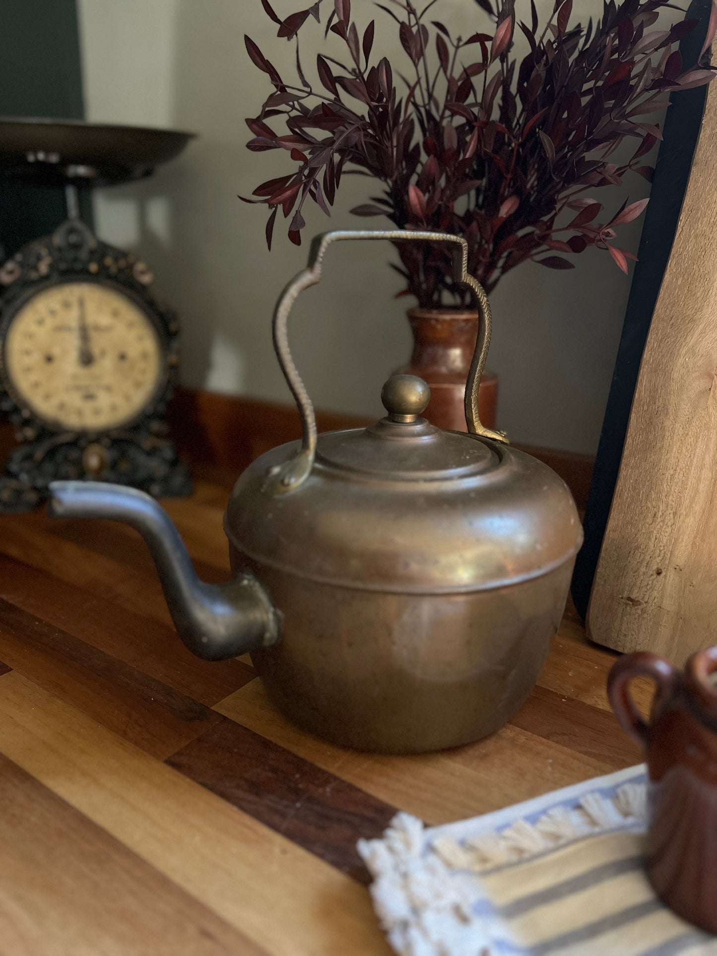 Large copper kettle