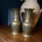 Pair of Indian brass vases