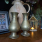 Pair of brass vases