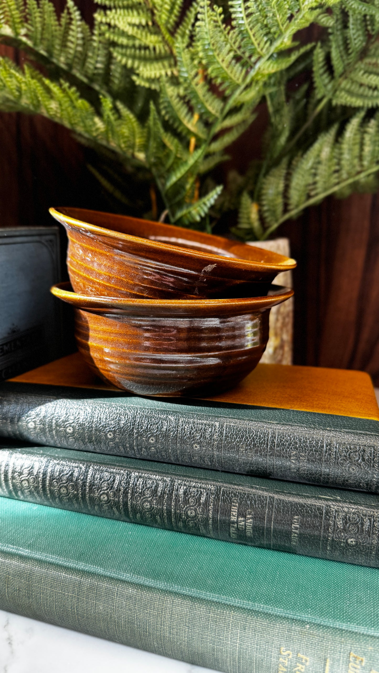 Studio pottery serving bowl