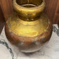 Beaten metal vase