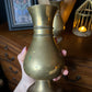 Pair of brass vases
