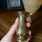 Brass bud vases