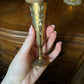 Indian brass goblet / bud vase is