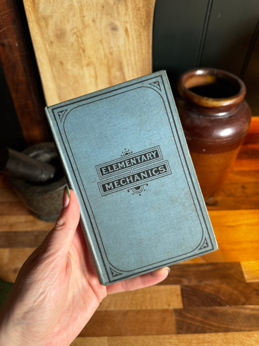 Elementary mechanics vintage book