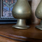 Pair of brass vases