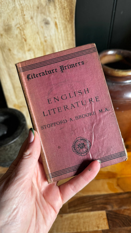 Vintage English literature book