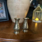 Brass bud vases