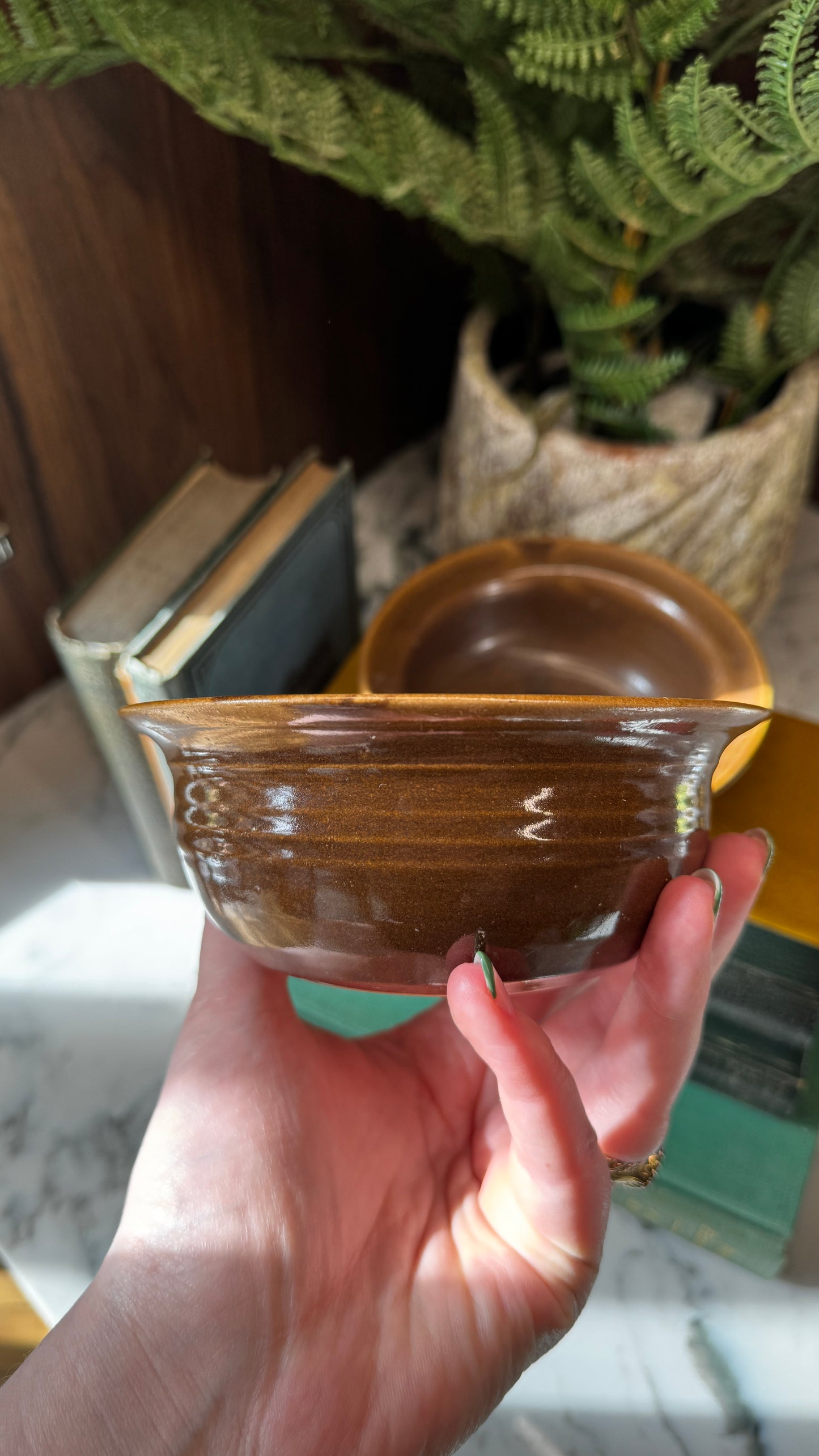 Studio pottery serving bowl