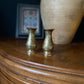 Brass bud vases