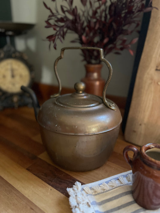 Large copper kettle
