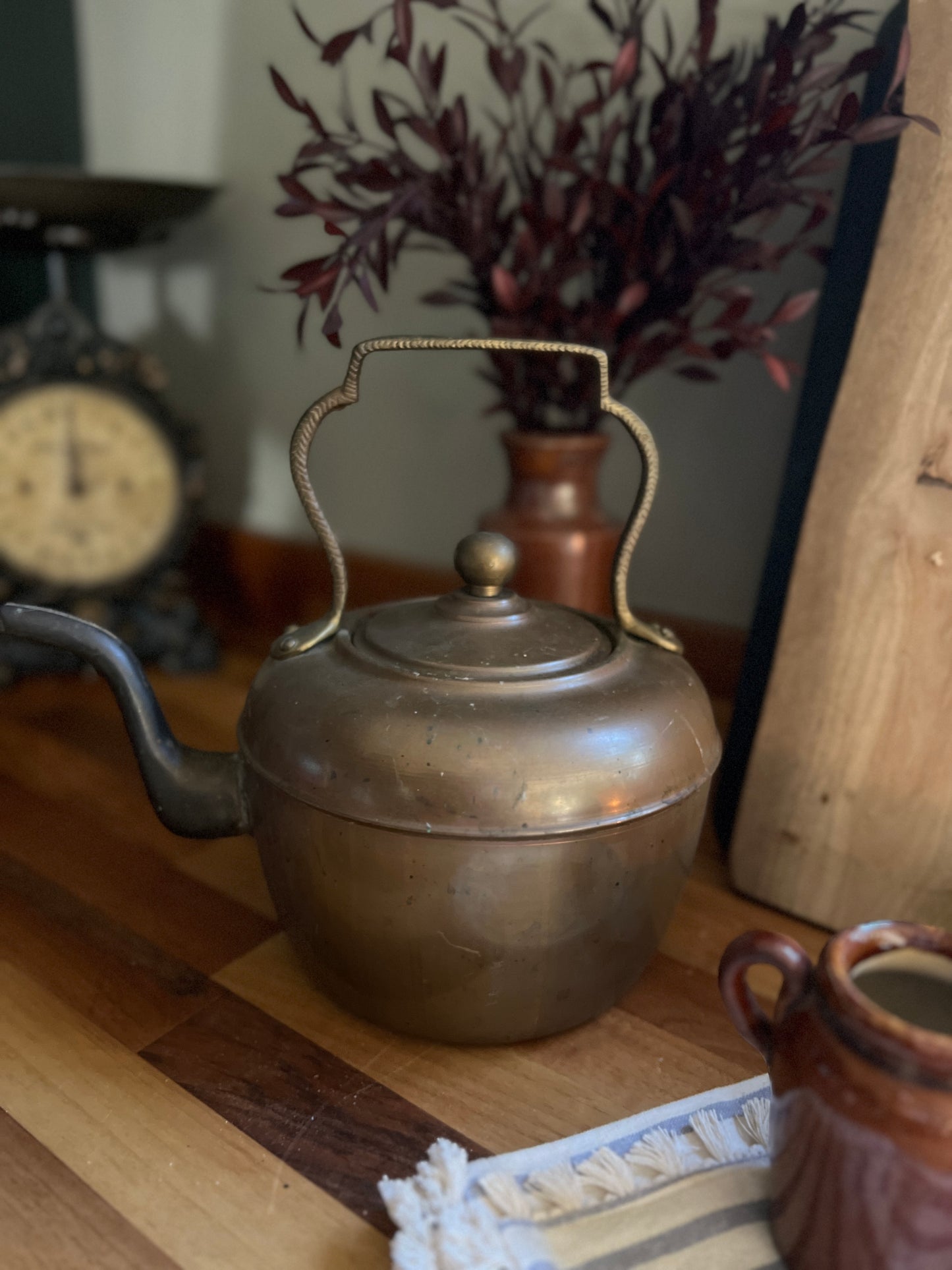 Large copper kettle