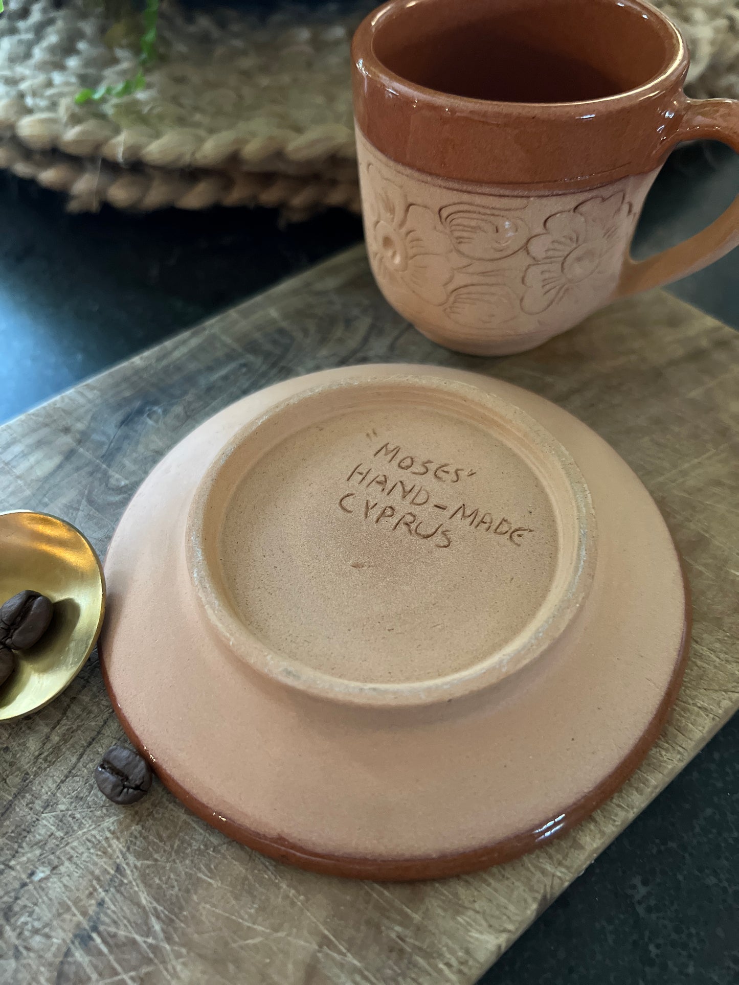 Mid century espresso cup and saucer