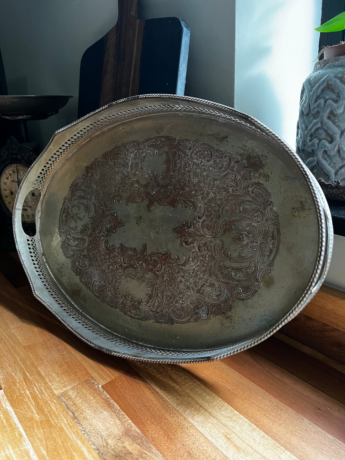 Silver plated tray