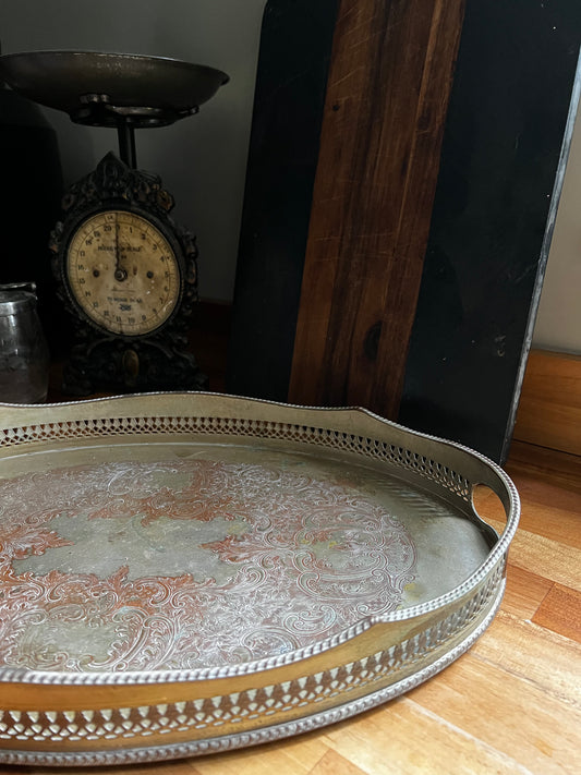 Silver plated tray